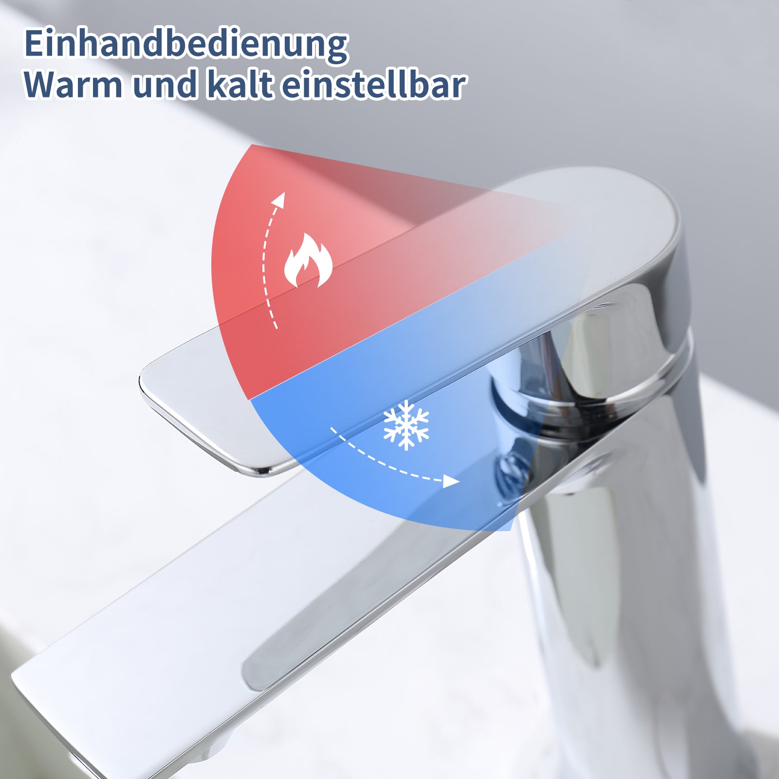 HOMELODY Wasserhahn Bad Waschtischarmatur Bad Armatur Mischbatterie Waschbeckenarmatur